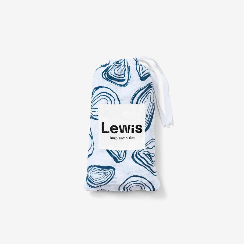 Burp Cloth Set - Oyster | Denim Burp Cloths Lewis 