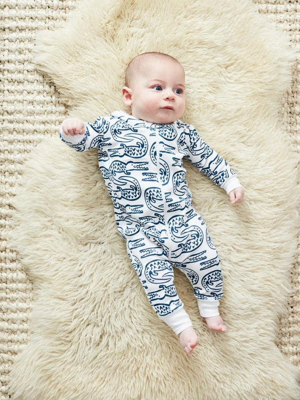 Baby Nursery Must Haves - Lewis Alligator sleeper