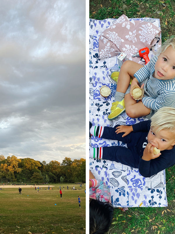 pictures of our families from this week at the park and having a picnic.