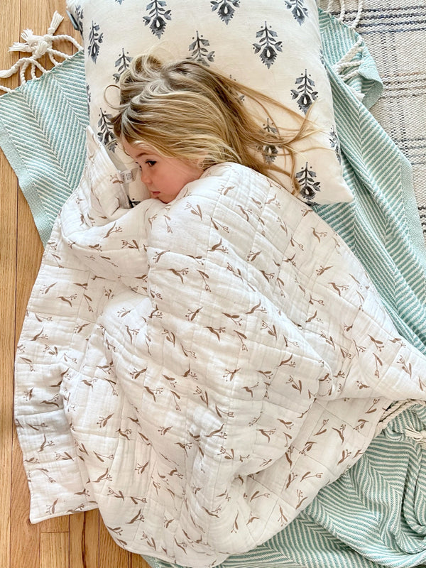 Cotton Muslin Baby Quilts