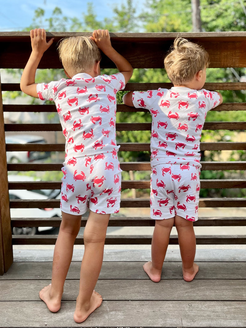 Pajama Set - Crab | Tomato
