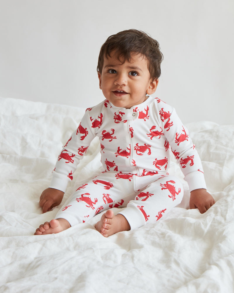 Zip Sleeper - Crab | Tomato