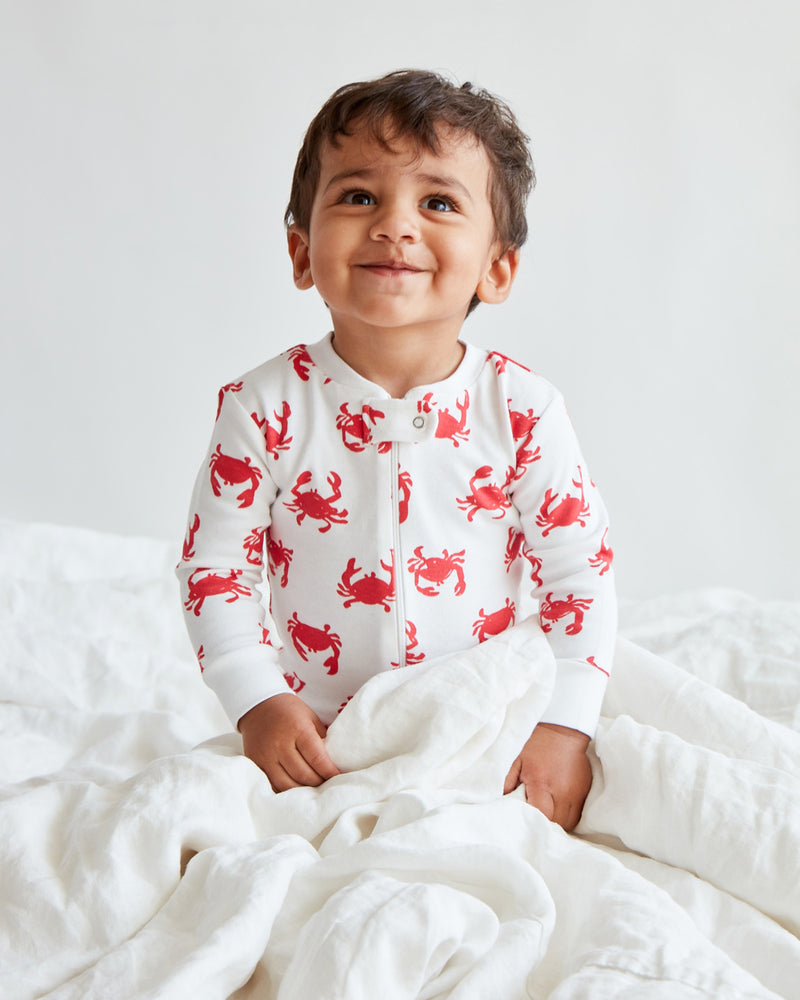 Zip Sleeper - Crab | Tomato