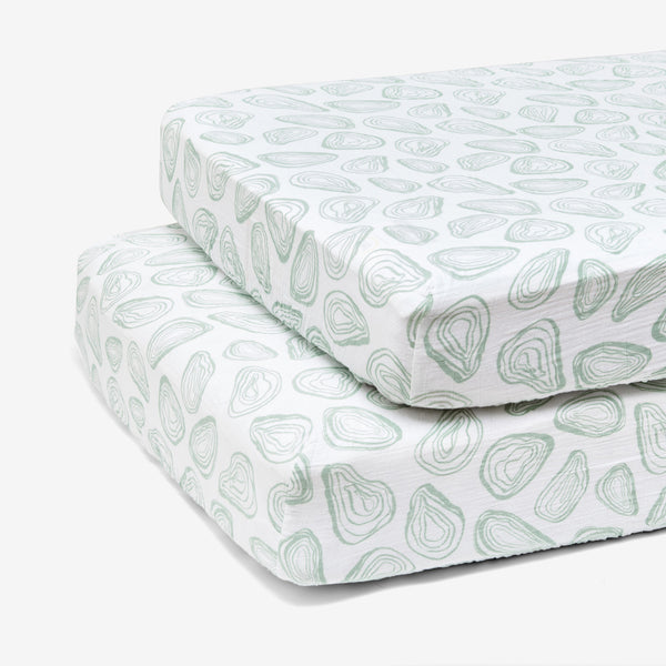Crib Sheet Set of Two - Oyster | Agave