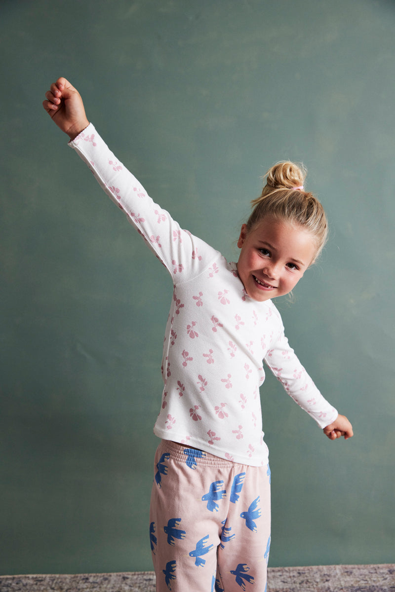 Long Sleeve T Shirt - Mini Radish | Rose