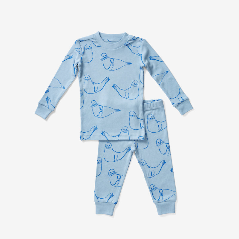 Pajama Set - Harbor Seal | Sky