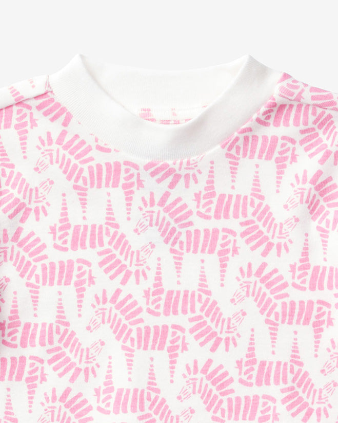 Pajama Set - Zebra | Carnation