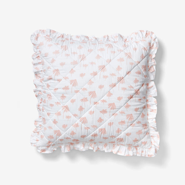 Ruffle Pillow Sham - Echinacea | Blush