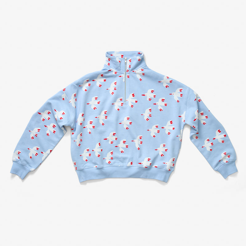 Women's Quarter Zip - Bird | Sky