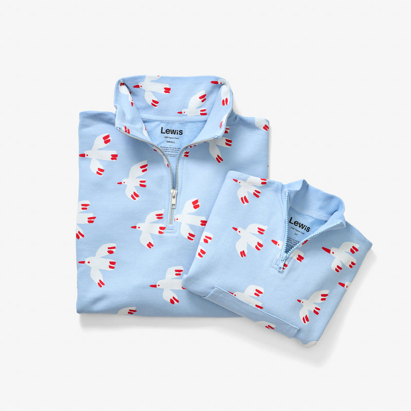 Women's Quarter Zip - Bird | Sky