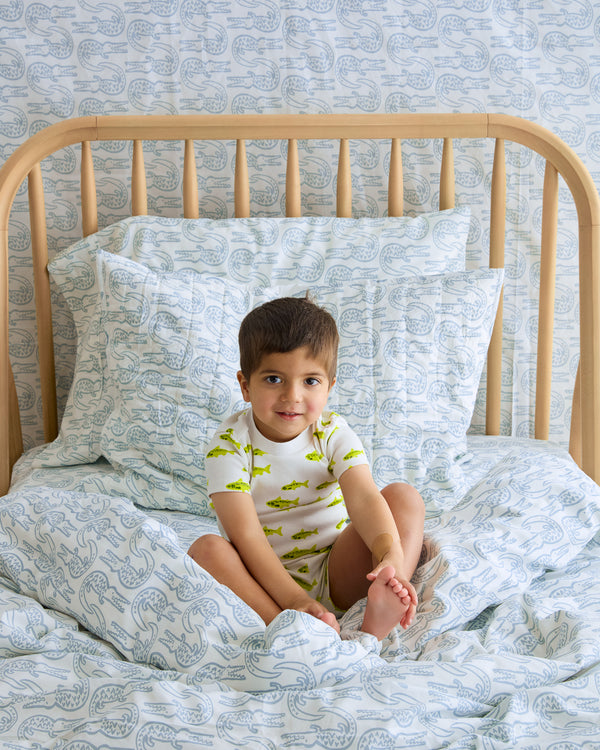 Sheet Set - Alligator | Bay Blue