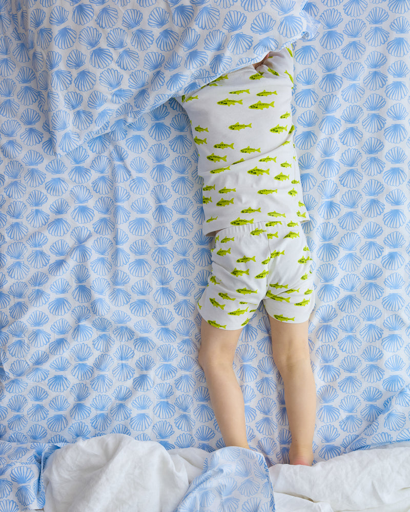 Pajama Set - Salmon | Chartreuse