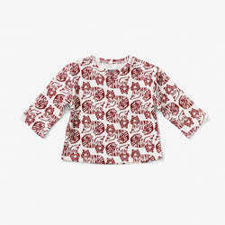 Baby Long Sleeve T Shirt - Tiger | Umber