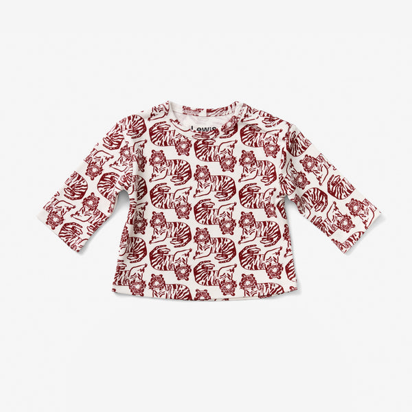 Baby Long Sleeve T Shirt - Tiger | Umber