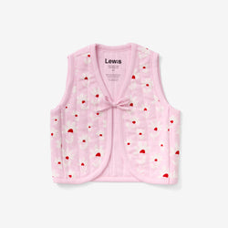 Quilted Tie Vest - Flower Field | Peony