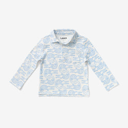 Collared Shirt - Alligator | Bay Blue