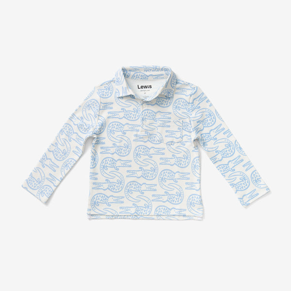 Collared Shirt - Alligator | Bay Blue