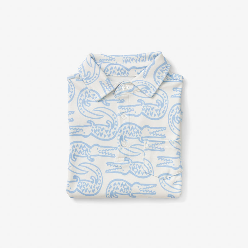 Collared Shirt - Alligator | Bay Blue