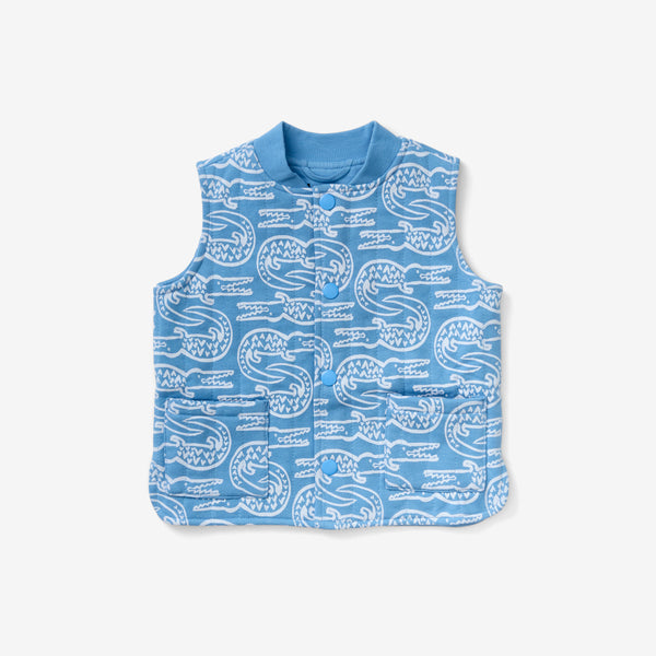 Quilted Snap Vest - Alligator | Pacific