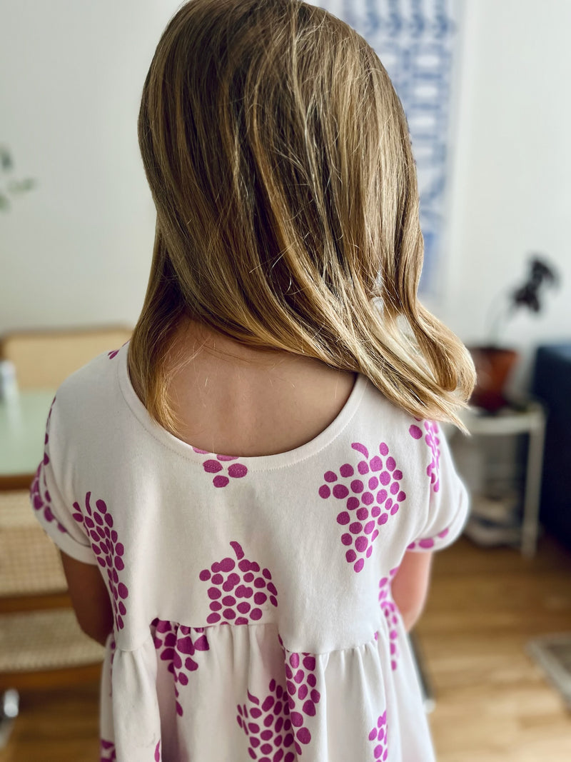 Scoop Back Dress - Grape | Mulberry