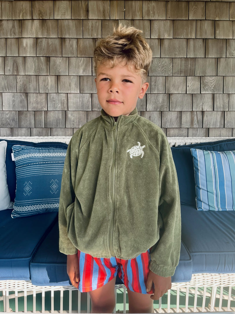 Track Jacket - Sea Turtle | Olive – Lewis