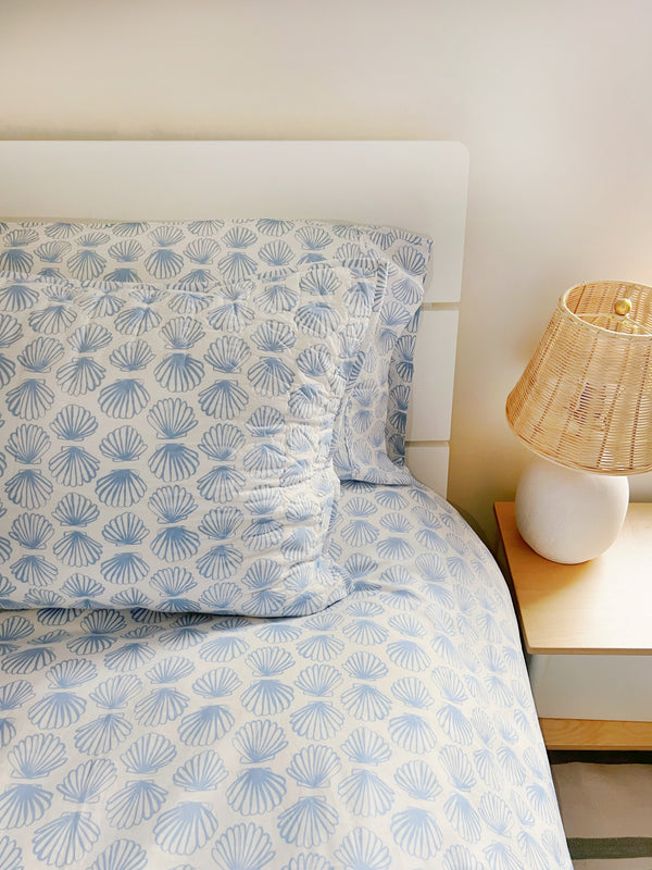 Quilted Pillow Sham - Scallop | Seaside