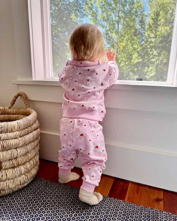 Baby Sweatpants - Flower Field | Peony
