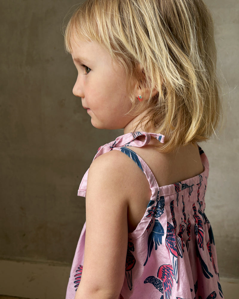 Tie Dress - Parrot | Cotton Candy