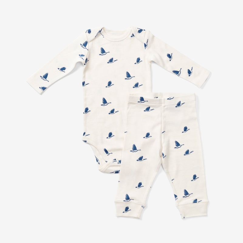 Onesie + Pant Set - Geese | Denim