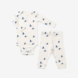 Onesie + Pant Set - Geese | Denim