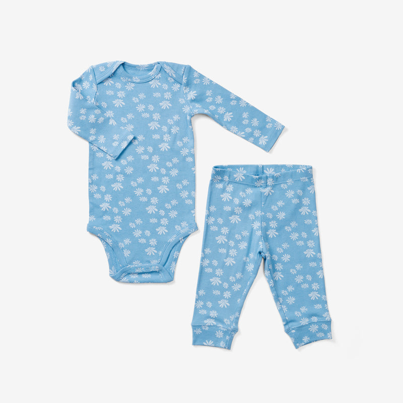 Onesie + Pant Set - Daisy | Azure