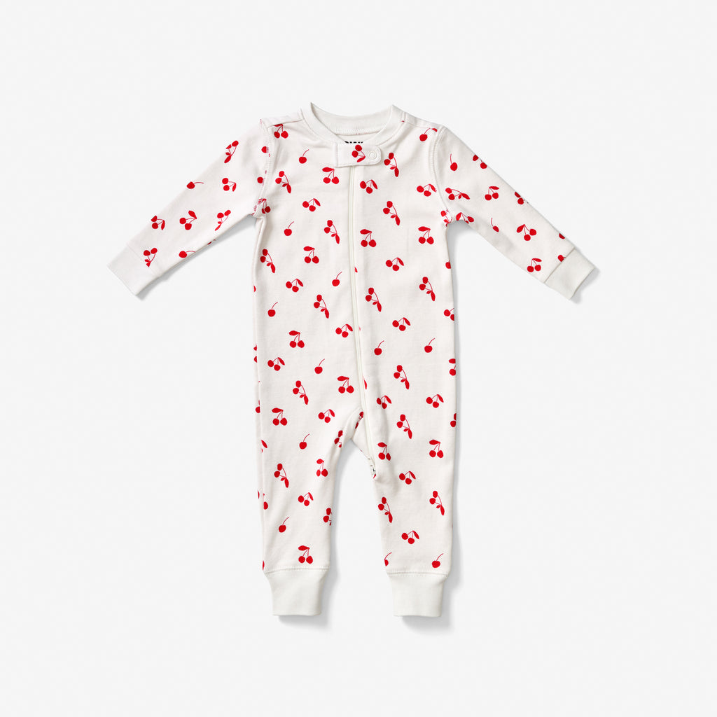 Zip Sleeper - Cherries in Scarlet | Lewis