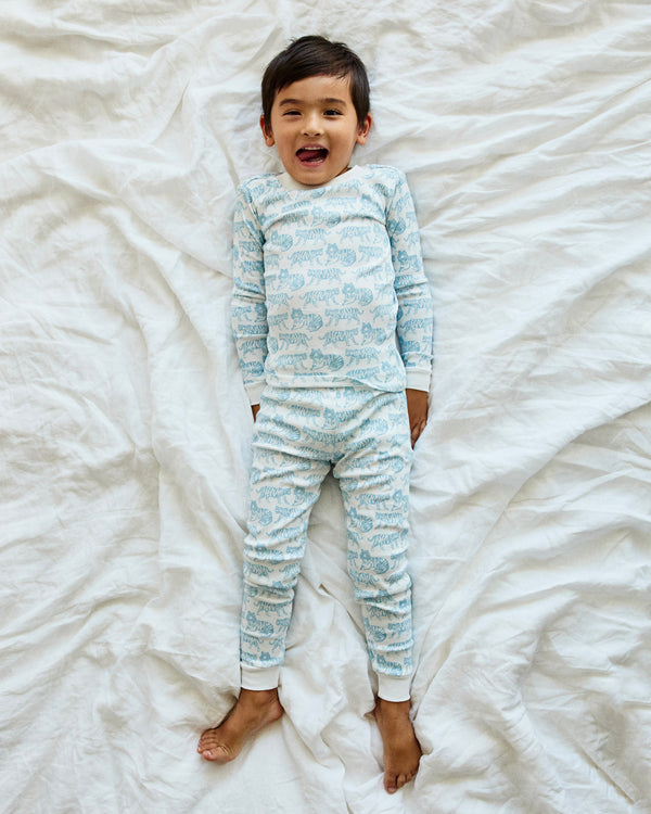 Pajama Set - Tiger | Sky