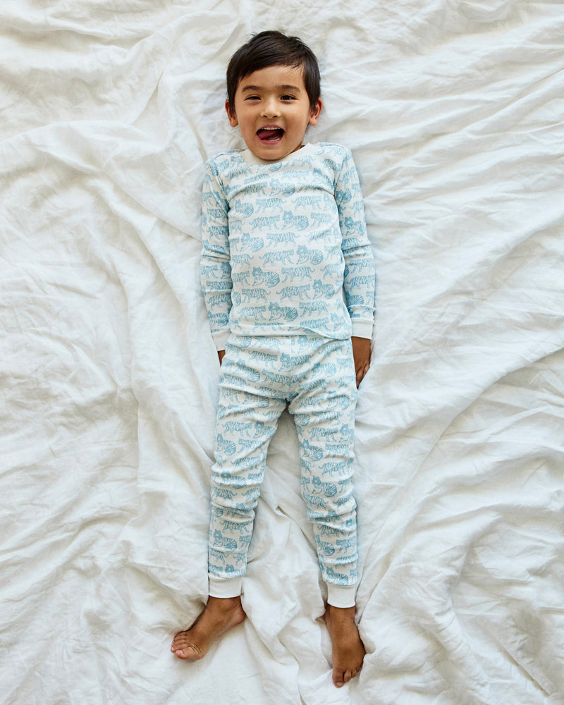 Pajama Set - Tiger | Sky