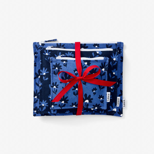 Zip Pouch Set - Flower Field | Midnight
