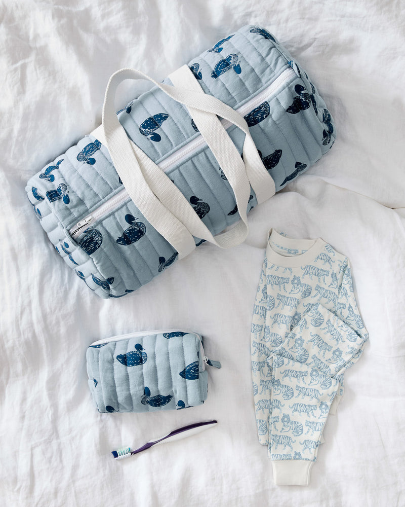 Kid's Toiletry Bag - Duck | Powder Blue