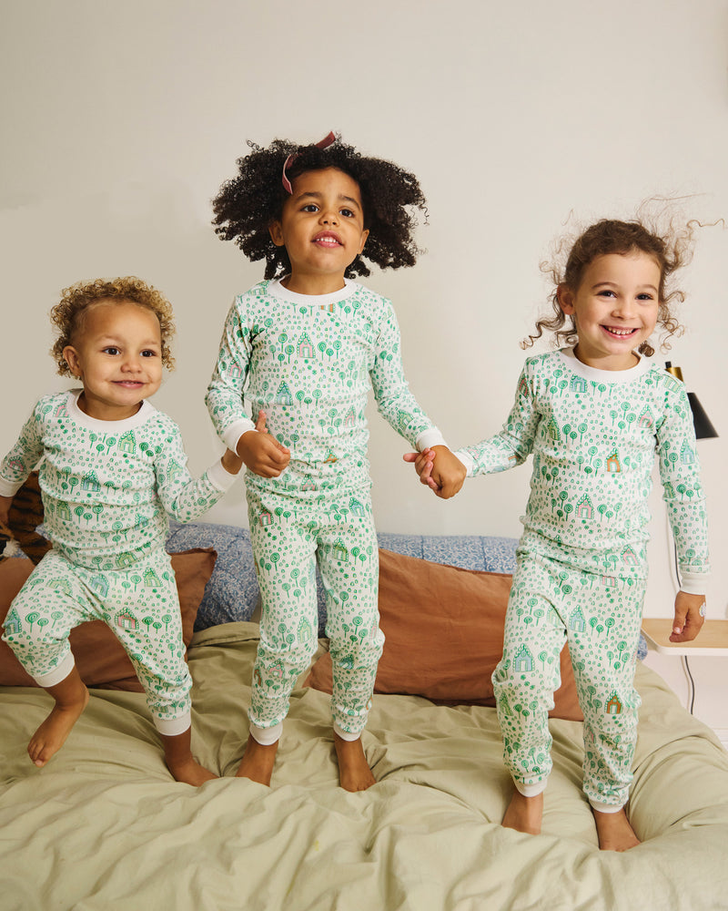 Pajama Set - Gingerbread | Emerald
