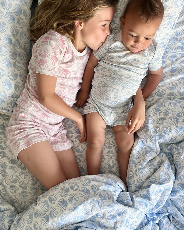 Pajama Set - Alligator | Bay Blue