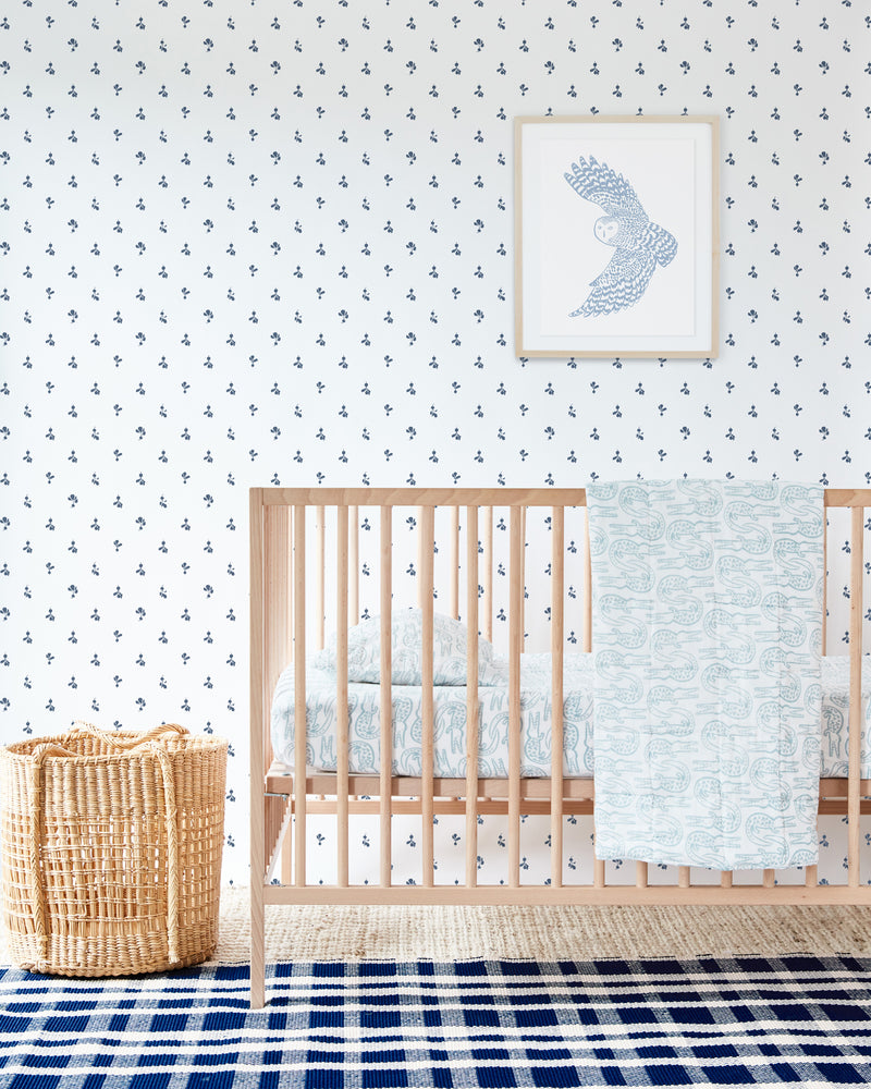 Crib Sheet x2 - Alligator | Bay Blue