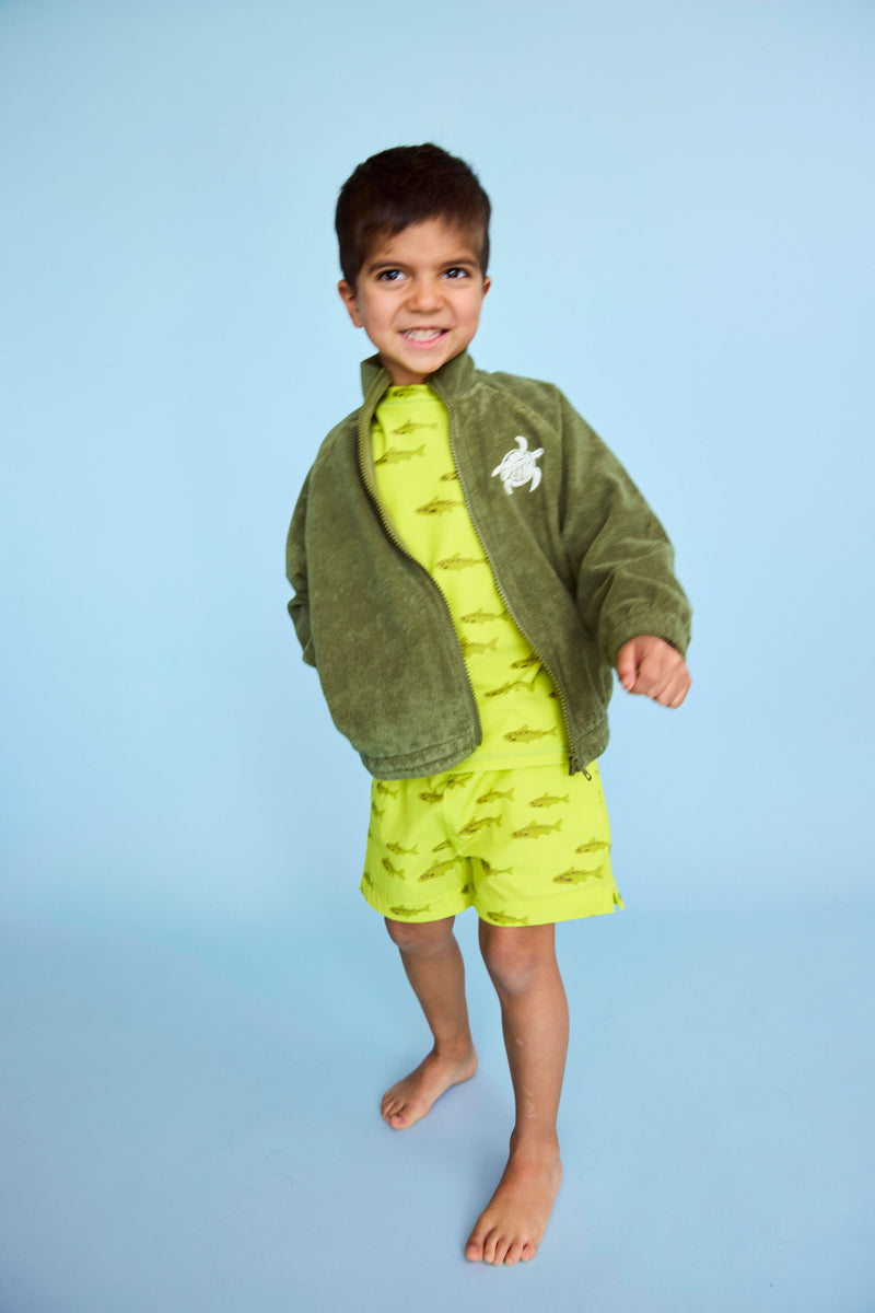 Swim Trunks - Salmon | Chartreuse – Lewis