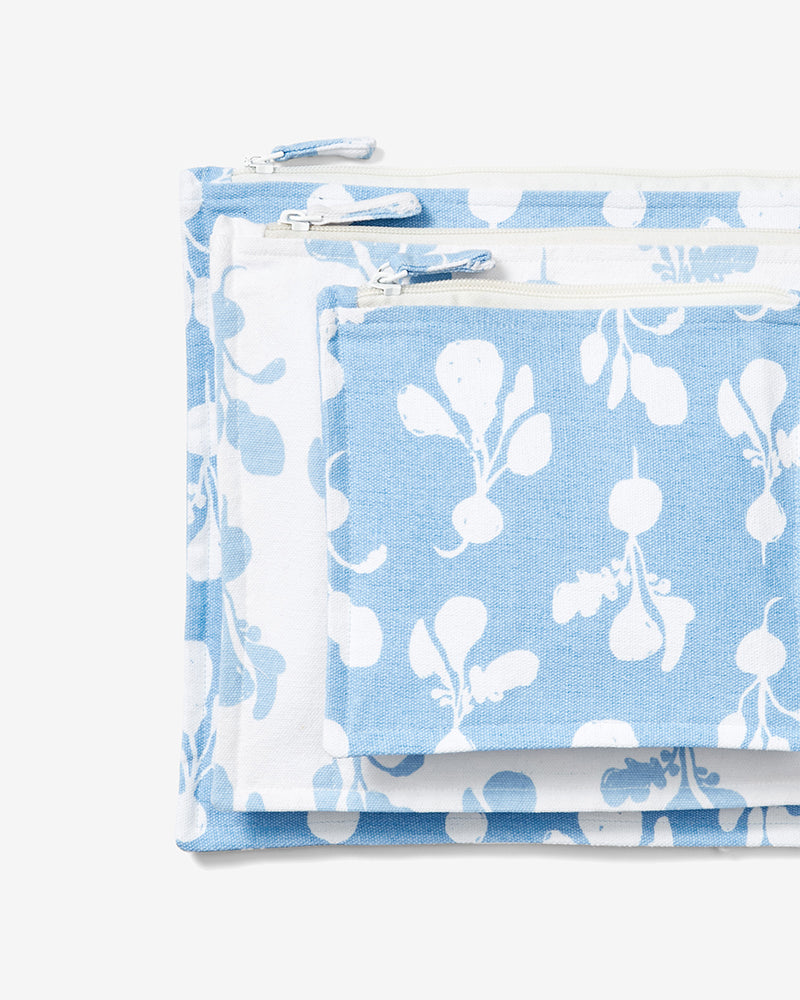 Zip Pouch Set - Radish | Sky