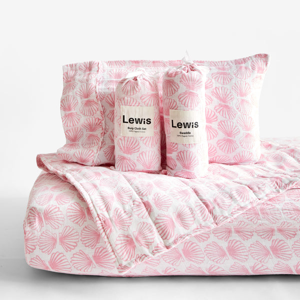 Baby Bedding Set - Scallop | Lilac