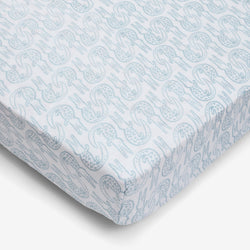 Crib Sheet - Alligator | Bay Blue