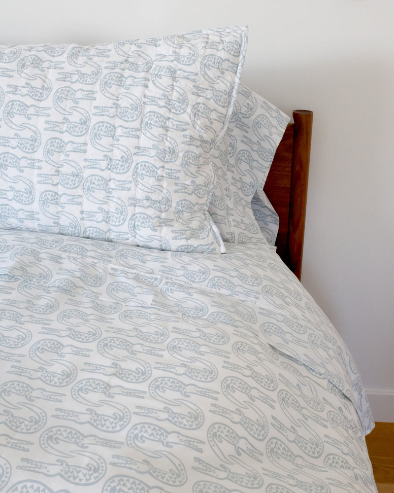 Duvet Cover - Alligator | Bay Blue