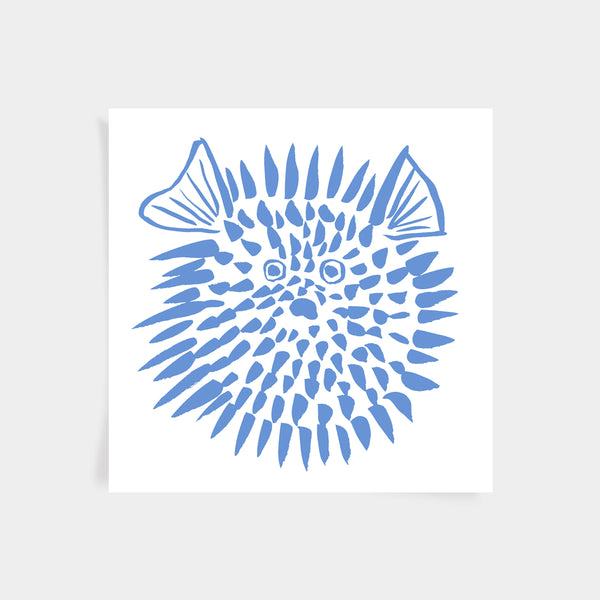 Blowfish Print - Marine