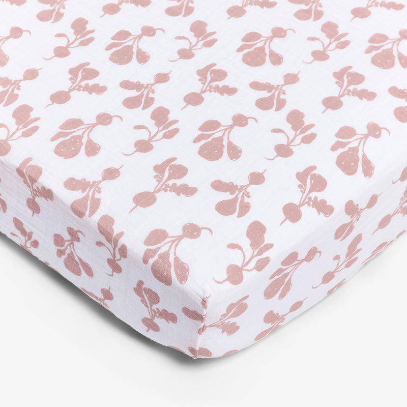 Crib Sheet - Radish | Mauve