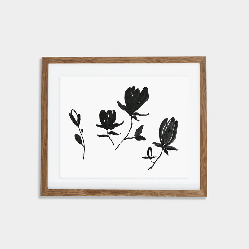 Magnolia Print - Black