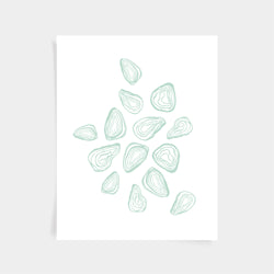 Oyster Print - Agave