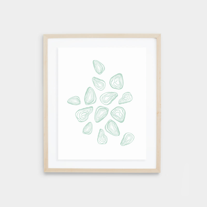 Oyster Print - Agave