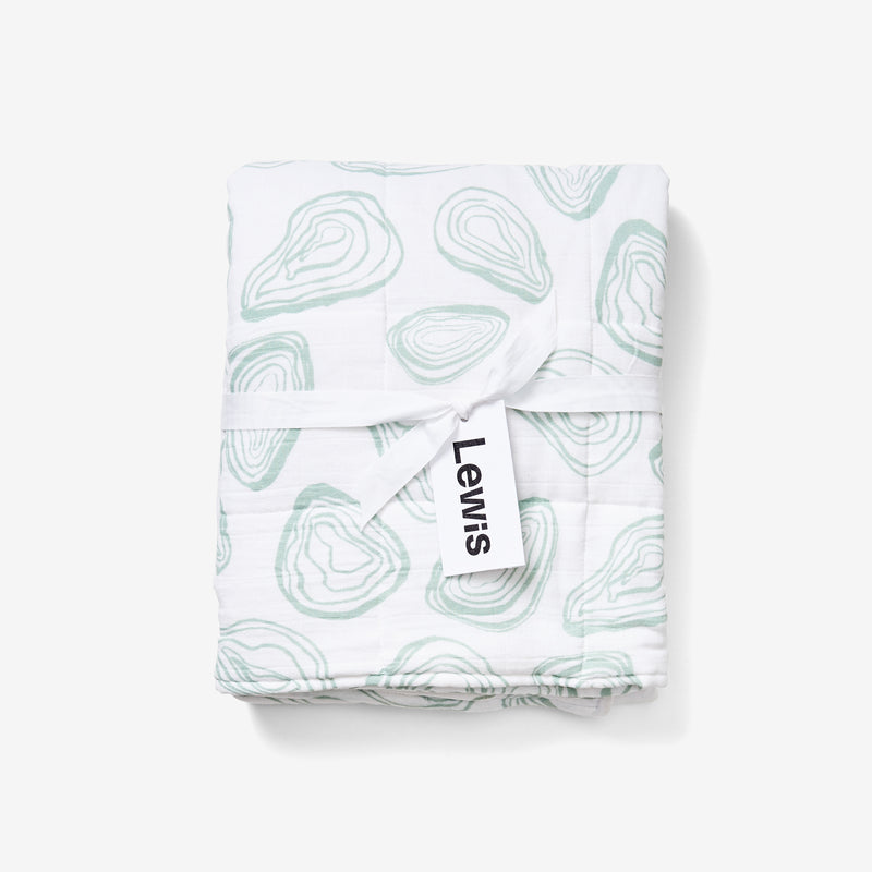 Quilted Baby Blanket - Oyster | Agave